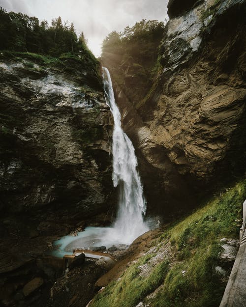 Large waterfall