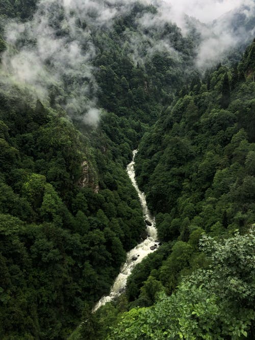 River through mountains